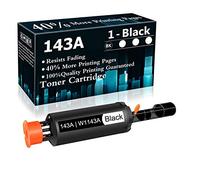 Top Ink 1 Cartucho de tóner Compatible 143A (W1143A) para HP Neverstop Laser 1000n 1001nw (5HG80A) MFP 1202w (5HG92A) 1202nw (5HG93A) 1200nw 1201n 1005n Cartucho de Tinta (Negro)