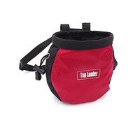 Top Lander Bolsa de tiza para escalada en roca con cinturón y bolsillo con cremallera para niños, niñas, escaladores, gimnasio, gimnasia, levantamiento de pesas, caza, boulder, saco de magnesio
