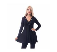 Top Largo de Punto en Manga Larga con Detalle de Lazo en Escote "Haily" de Innoc