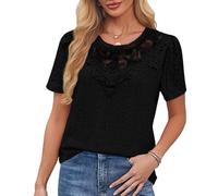 Top Lencero Mujer, Lencero Camiseta Fiesta, Camisa Transparente Negra Blusa Jersey Lencera Brillo Tul Blusas de Elegantes de Fiesta, Manga Brillante Rojo Tops Body Transparente Mujer M