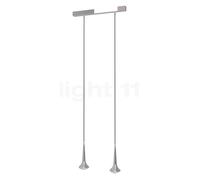 Top Light Look at Me Choice, lámpara de suspensión 2 focos LED, cromo - lente transparente - 45 cm