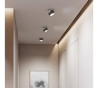 Top Light Puk! 120 Move foco LED lente mate marrón/cromo