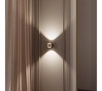 Top Light Puk! 120 Wall foco LED lentes claras cobre/negro