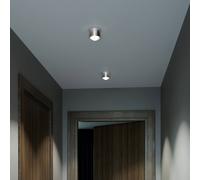 Top Light Puk! 80 One foco techo LED lente mate, cromo mate