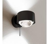 Top Light Puk! 80 Wall foco LED lentes claras negro mate