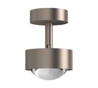 Top Light Puk Mini Turn Lente foco LED transparente 1 luz níquel mate