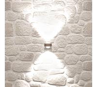 Top Light Puk Mini Wall, G9, lentes transparentes, níquel mate