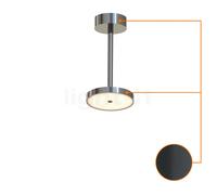Top Light Sun, lámpara de techo ø9 cm Downlight LED, antracita/brazo cromo brillo