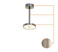 Top Light Sun, lámpara de techo ø9 cm Downlight LED, níquel mate