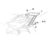 Shad Y0A57T Soporte de Baúl para Yamaha Aerox 50, Negro