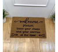 Top Mat Felpudo - Welcome Please, Leave Your Shoes and Your Worries at The Door