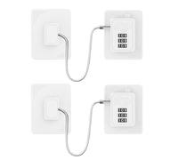 TOP-MAX 2 cerraduras adhesivas de seguridad para niños, cerradura digital de 3 dígitos para refrigerador, cajón, ventana, horno (blanco)