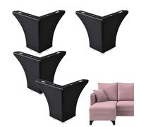 TOP-MAX 4 patas de metal para muebles, patas de muebles de 3.9 pulgadas, modernas patas de sofá, pieza de repuesto para mesas de café, gabinetes, mesitas de noche, otomanas