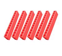 TOP-MAX 6 organizadores de puntas de destornillador de vástago hexagonal, tiras de almacenamiento de PVC con 12 agujeros para brocas de 4 mm, estante de herramientas esencial para mecánicos