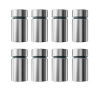 TOP-MAX 8 tornillos de separación de acero inoxidable para montaje y fijación de espejo de vidrio, acrílico, marco de fotos (19 x 25 mm)