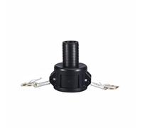 TOP-MAX Acoplador hembra Camlock tipo C de 1-1/2 pulgadas, accesorio de cola de manguera, HDPE y acero inoxidable, conexión rápida industrial para agua, aceite y líquido químico