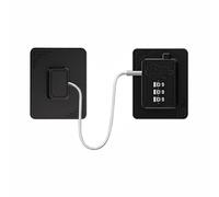 TOP-MAX Cerradura adhesiva de seguridad para niños, cerradura digital de 3 dígitos para refrigerador, cajón, ventana, horno (negro)