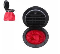 TOP-MAX Cubierta de escotilla de 8 pulgadas, placa redonda atornillada de 205 mm, escotilla de acceso de nailon impermeable para kayak, canoa, barco con bolsa de almacenamiento roja para gatos, color
