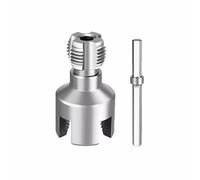 TOP-MAX Herramienta de enhebrado de tuberías internas y externas integradas de acero al carbono, enhebrador de doble función para tuberías de 3/4 pulgadas para reparación de fontanería doméstica e