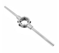 TOP-MAX Llave de mango ajustable de aleación de zinc resistente para troqueles redondos M4-M6 (20 mm OD) para fontanería doméstica, mantenimiento de bicicletas y reparación profesional de roscas