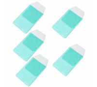 TOP-MAX Pack de 5 protectores de bolsillo para camisas, soporte para bolígrafo a prueba de fugas, protector impermeable para lápices, para médicos, enfermeras y hospitales, cian, Talla única para