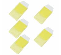 TOP-MAX Pack de 5 protectores de bolsillo para camisas, soporte para bolígrafo a prueba de fugas, protector impermeable para lápices, para médicos, enfermeras y hospitales, amarillo, Talla única para