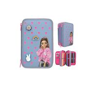 TOP MODEL Estuche de 3 compartimentos con silicona