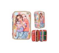 TOP MODEL Estuche de 3 compartimentos GIRL POWER