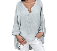 Top Mujer Blusa Camisetas Blusa sin Hombros, gris, L