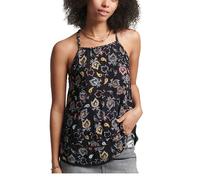 Top mujer SuperDry Vintage Beach Cami negro sin tirantes S