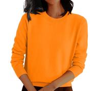 Top Negro Mujer Fiesta Tallas Grandes Jersey Navideño Tshirt Rejilla Blusa Originales Ugly Christmas Sweater Ropa Otoño Sexy Sudaderas Navideñas Camiseta Manga Larga Mujer Naranja XL