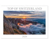 Top of Switzerland (Wandkalender 2026 DIN A2 quer), CALVENDO Monatskalender: Die schönsten Blickpunkte von Schweizer Bergen.