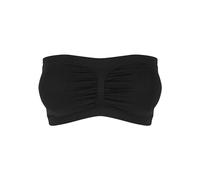 Urban Classics Ladies Pads Bandeau Top, Transparente, Negro, Tamaño del Fabricante: XL para Mujer