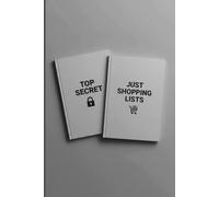 Top Secret and Just Shopping Lists: A Fun and Practical Notebook for Your Daily Plans, Thoughts, and Secret Shopping Adventures