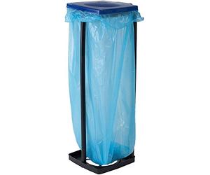 Top Star - Soporte para bolsas de basura con tapa, Contenedor residuos para bolsas de basura de 120 L, Cubo de basura para hogar, Soporte de basura estable y ajustable en altura (hasta 87 cm)