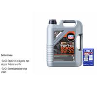 Top Tec 6300 0W-20 5L Aceites para Acea C5 Api Sn Jaguar / Land Rover