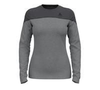 Top técnico Odlo BL TOP cuello redondo l/s REVELSTOKE PW 150 (gris oscuro melange) Mujer