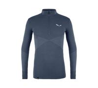 Top técnico Salewa ZEBRU MED WARM AMR M 1/2Z (Denim oscuro)