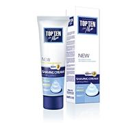 Top Ten for Men Crema de afeitar con efecto calmante para piel sensible, con alantoína y extracto de milenrama, 100 ml