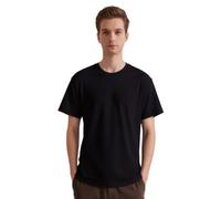Top Tie Camiseta de hombre de cuello redondo de algodón pesado, 9,5 oz suave mezcla algodón modal, color sólido básico manga corta