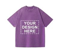 Top Tie Camiseta personalizada de gran tamaño estilo vintage lavado Agregue su foto y texto