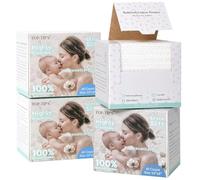 Top-Tip's BabySoft - Toallas faciales desechables 100% algodón puro, hipoalergénicas y suaves para bebés y piel sensible, toallitas absorbentes secas y húmedas de doble uso, 7.87 x 10 pulgadas, 40