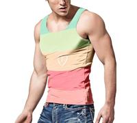 Top Tirantes Hombre Algodón Colorido Arcoíris Bandera Amor Tolerancia Camiseta Orgullo Deportivo Playa Gay Pride