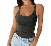 Top Tirantes Mujer, Fitness Deportivo Talla Grande Hippie Vestir Tank Top, Larga Running Camiseta Deporte Basicas Sujetador Azul Bra Elegantes Deportes Blusa Sin Mangas Mujer XXL