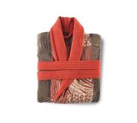 Top Towel Albornoz Indico Jacquard 100% Algodón 500 g/m² - Acabado Terciopelo, Alta Absorción y Tacto Suave