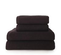 Top Towel - Plus - Toallas de baño grandes - Toallas baño - 2 toallas de mano o lavabo + 2 toallas de ducha - Algodon 100% - Negro