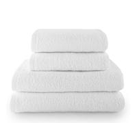 Top Towel - Plus - Toallas de baño grandes - Toallas baño - 2 toallas de mano o lavabo + 2 toallas de ducha - Algodon 100% - Blanco