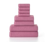 Top Towel - Juego de Toallas Baño Completo (8 Piezas): 4 Toallas Bidé/Cara, 2 Toallas Manos/Lavabo y 2 Toallas Baño Grandes Ducha - Algodón 100%, 400 g/m², Suaves y Absorbentes
