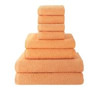 Top Towel - Juego de Toallas Baño Completo (8 Piezas): 4 Toallas Bidé/Cara, 2 Toallas Manos/Lavabo y 2 Toallas Baño Grandes Ducha - Algodón 100%, 400 g/m², Suaves y Absorbentes