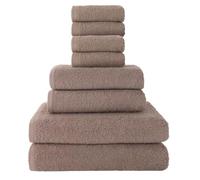 Top Towel - Juego de Toallas Baño Completo (8 Piezas): 4 Toallas Bidé/Cara, 2 Toallas Manos/Lavabo y 2 Toallas Baño Grandes Ducha - Algodón 100%, 400 g/m², Suaves y Absorbentes